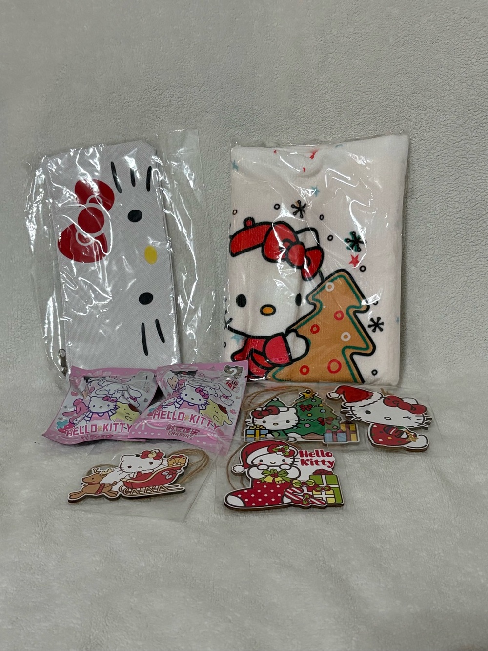 Hello Kitty Holiday Set Hello Kitty Ornaments & More Bundle #6 with Free Tote